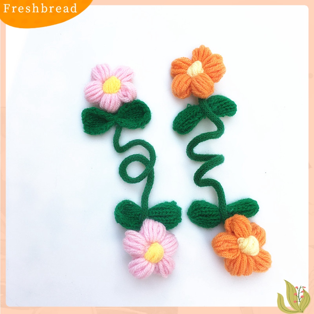 &lt; Freshbread &gt; 1pc Anting Menjuntai Model Kepang Bunga Spiral Gaya Liburan Anting Warna Cerah Untuk Pesta