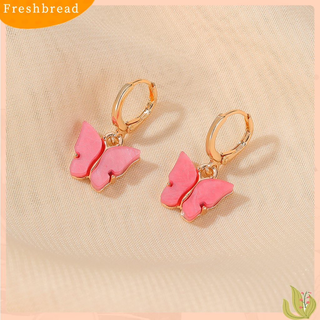 &lt; Freshbread &gt; 1pasang Anting Bentuk Hewan Elegan Wanita Bahan Akrilik Warna Cerah Anting Menjuntai Untuk Pacaran