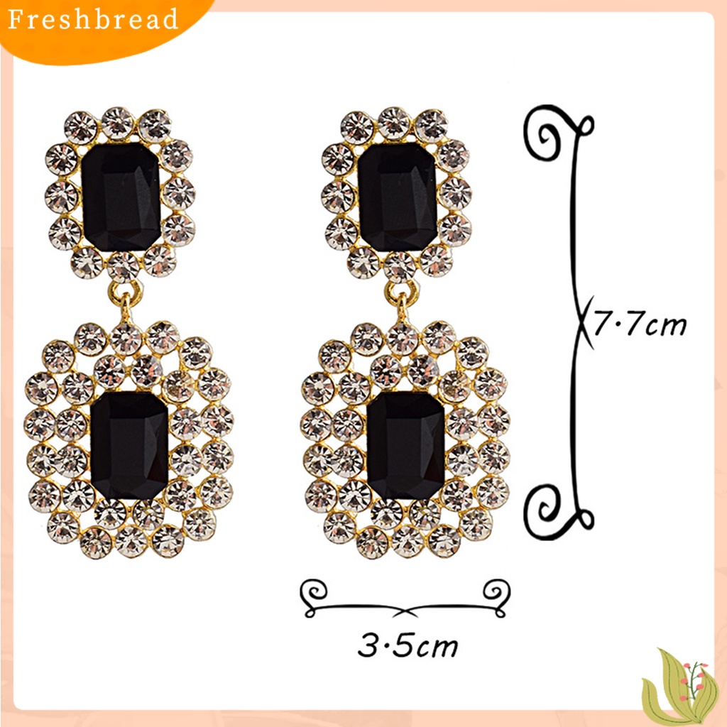 &lt; Freshbread &gt; Anting All-match Anting Drop Panjang Geometris Bahan Alloy Anti Karat Untuk Pacaran