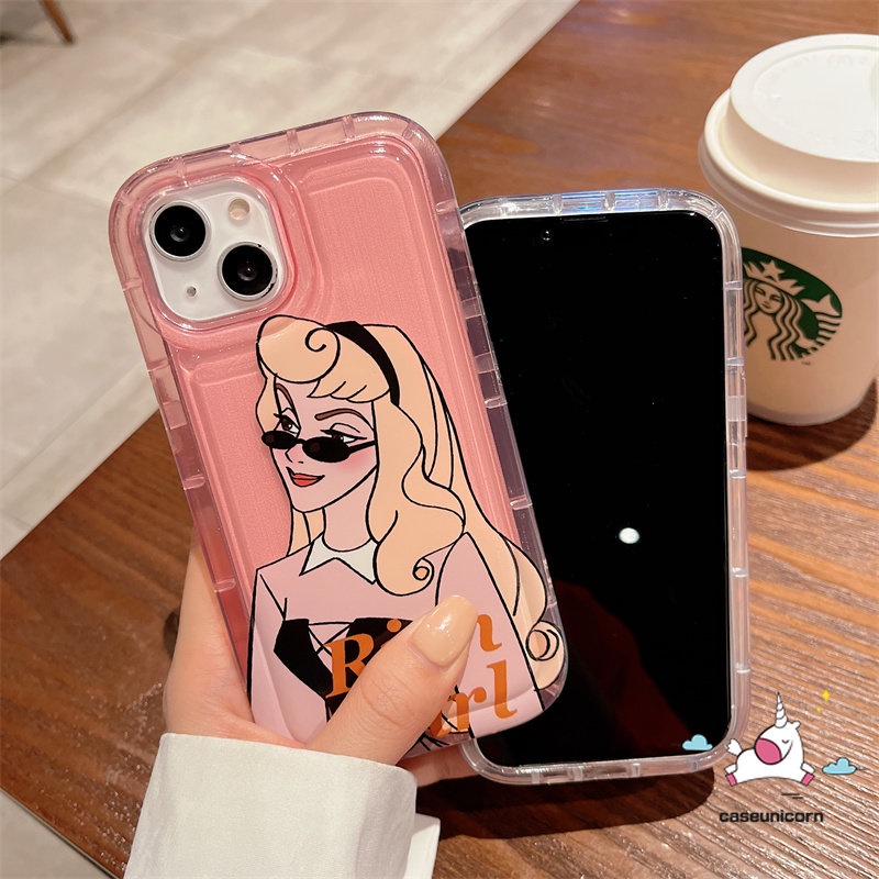 Casing Kartun Realme C53 9i 7i 6i 5c35 C15 5i 5s C55 C33 C12 C25 C21Y C11 C30 C20 C3 C1 C2 C25s C30s C17 C25Y C20A Lucu Cute Disney Princess Airbag Shockproof Soft Phone Cover