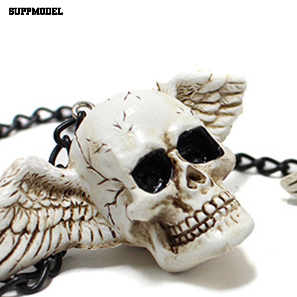 Suppmodel 2Pcs Compact Size Liontin Mata Perlengkapan Mobil Eye Skull Car View Mirror Hanging Pendant Bentuk Kreatif