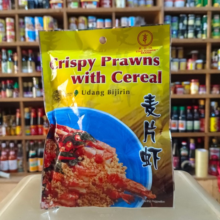 

[Ready-Tepung Instan] Star Flower Brand Crispy Prawns with Cereal/ Udang Bijirin 85gr