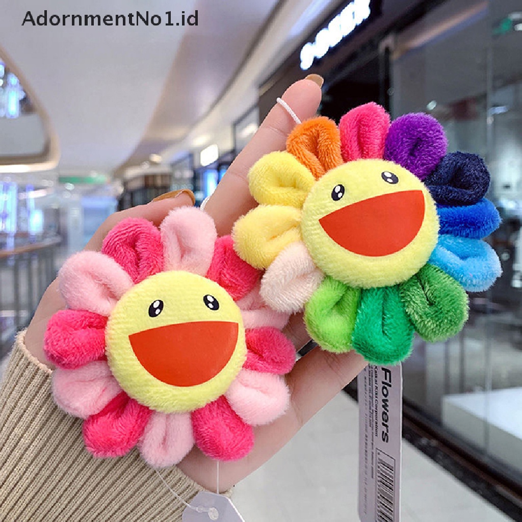 [AdornmentNo1] 8.5 cm Lembut Mini Bunga Matahari Mewah Liontin Warna-Warni Boneka Mainan Tas Sekolah Untuk Gantungan Kunci Lucu Bros Buket Mainan Boneka DIY Ornamen Hadiah [ID]