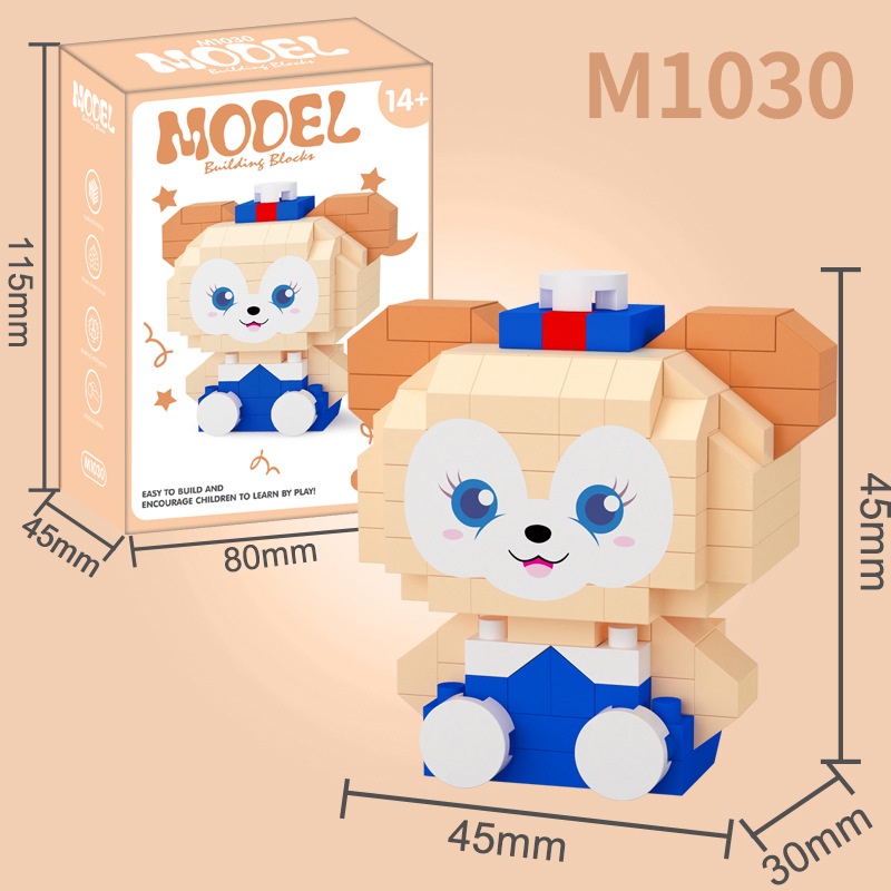 Lucu Lina Bell/Kuromi/Cinnamoroll Merakit Blok Bangunan Mainan Stella Dekorasi model Hadiah Ulang Tahun