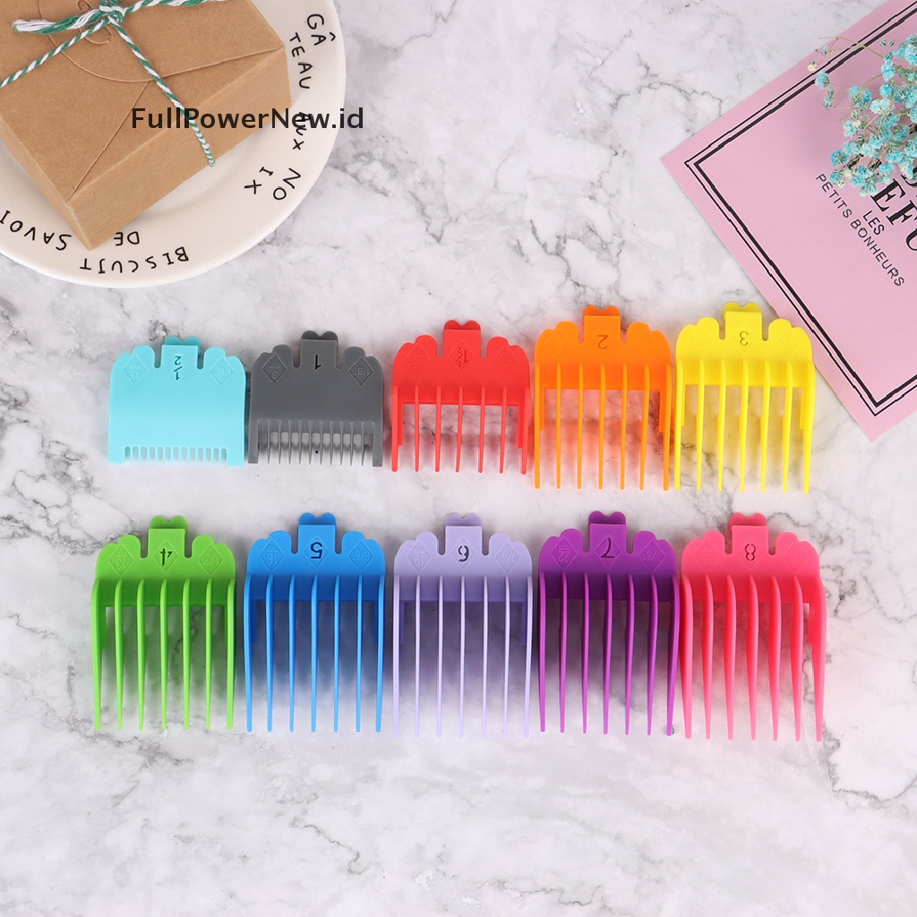 Power 10pcs Barber Shop Styling Comb Sets Clipper Batas Rambut Sisir Trimmer Tempel ID