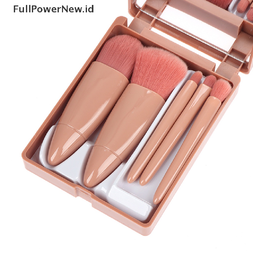 Power 5Pcs Set Alat Kuas Makeup Bedak Kosmetik Eye Shadow Foundation Blush Blendin ID