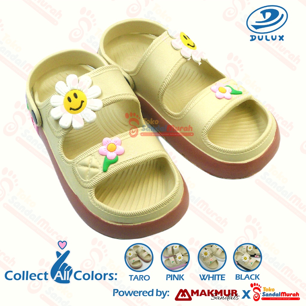 Toko Sendal Murah - Sandal Slop Ban 2 Uk 30 - 40 / Sandal Perempuan Motif Bunga / Sandal Sepatu  Kekinian Tebal Anti Licin / Sandal Tali Belakang Terbaru [Toko Sendal Murah M 530]
