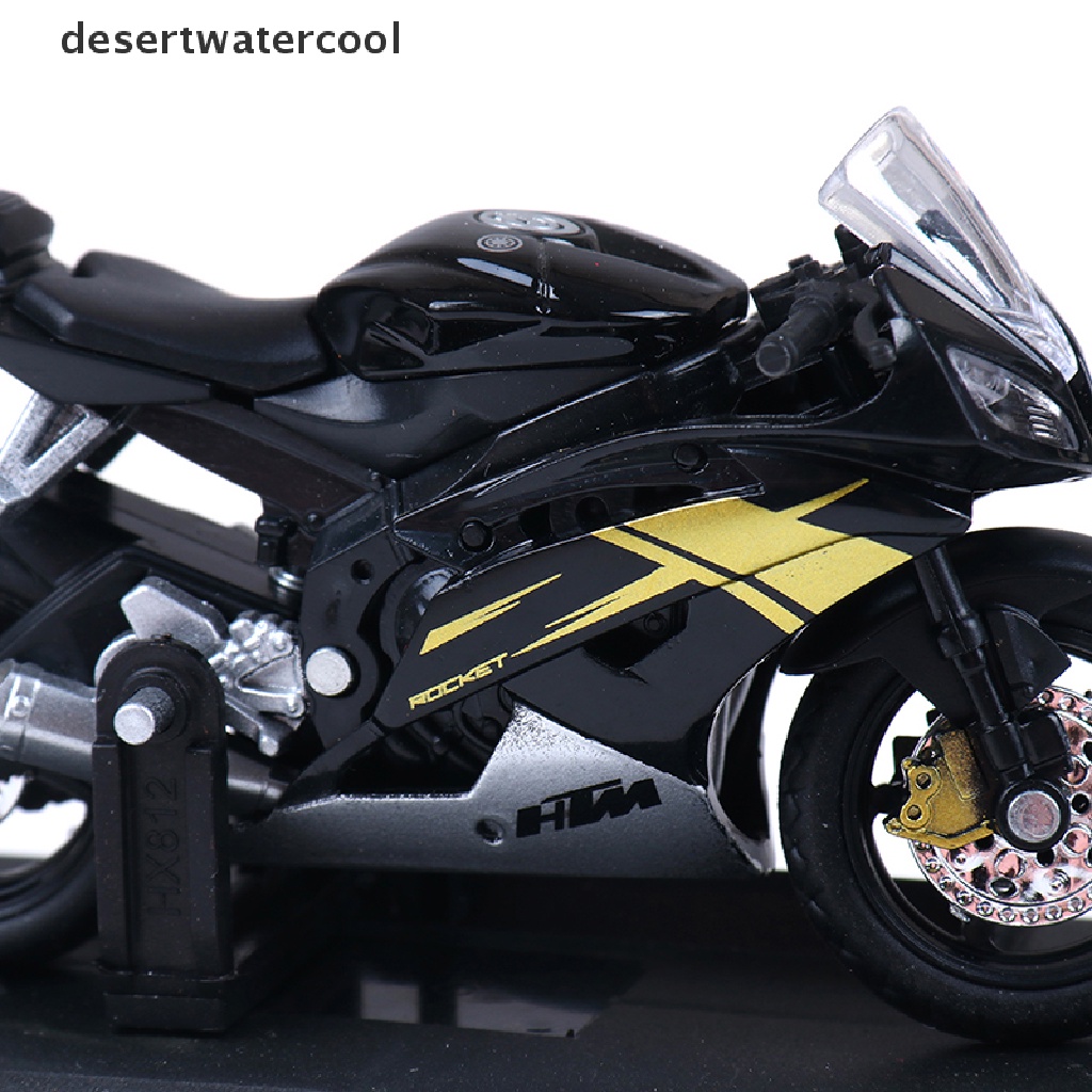 Deid1:18 Mainan MODEL DIECAST Sepeda Motor Yamaha YZF-R6 YZF R6 Biru  Martijn