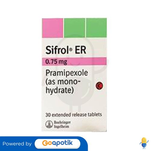 SIFROL ER 0.75 MG BOX 30 TABLET