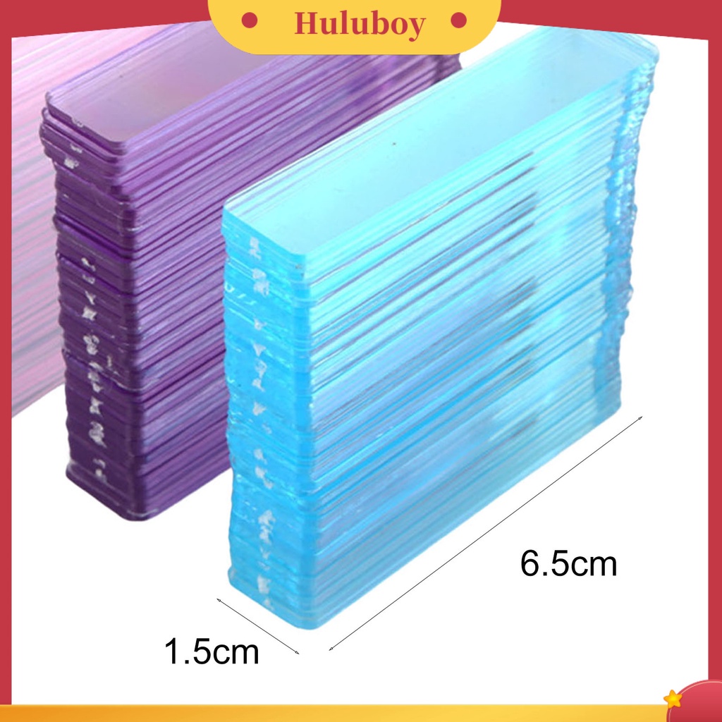 {In Stock} 50Pcs Nail Display Stand Reusable Smooth Edge Vivid Color Burr Free Ultra-Light Dekorasi Akrilik Nail Art Display Stand Gel Polish Holder Strip Untuk Salon Kuku