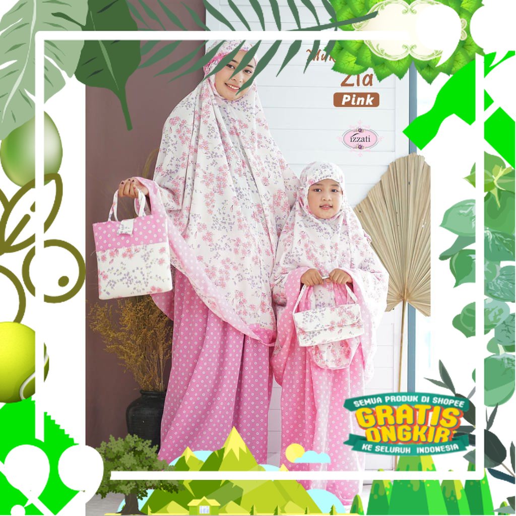 [Berkah_Fashion]Mukena Alya | Mukena Couple | Mukena Ibu Dan Anak | Mukena Terbaru/ Trendy Modis