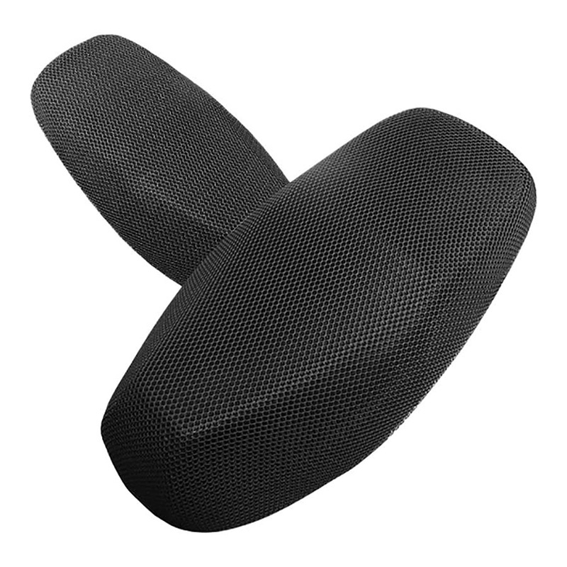 [AYBX] Musim Panas Motor Skuter Kursi Cover Elektrik Bernapas Aksesoris Motor Matahari 3D Hitam Perlindungan Peredam Panas Kursi Net