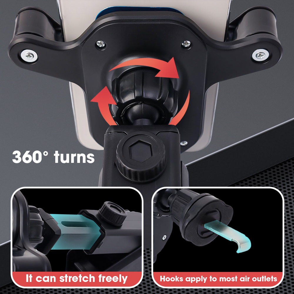 Z-10 Series Suction Cup Retractable Car Phone Bracket Dengan Kait Stroage/Panel Instrumen Air Outlet Navigator Holder/2In1 Double Hook Car Phone Holder/Suku Cadang Mobil