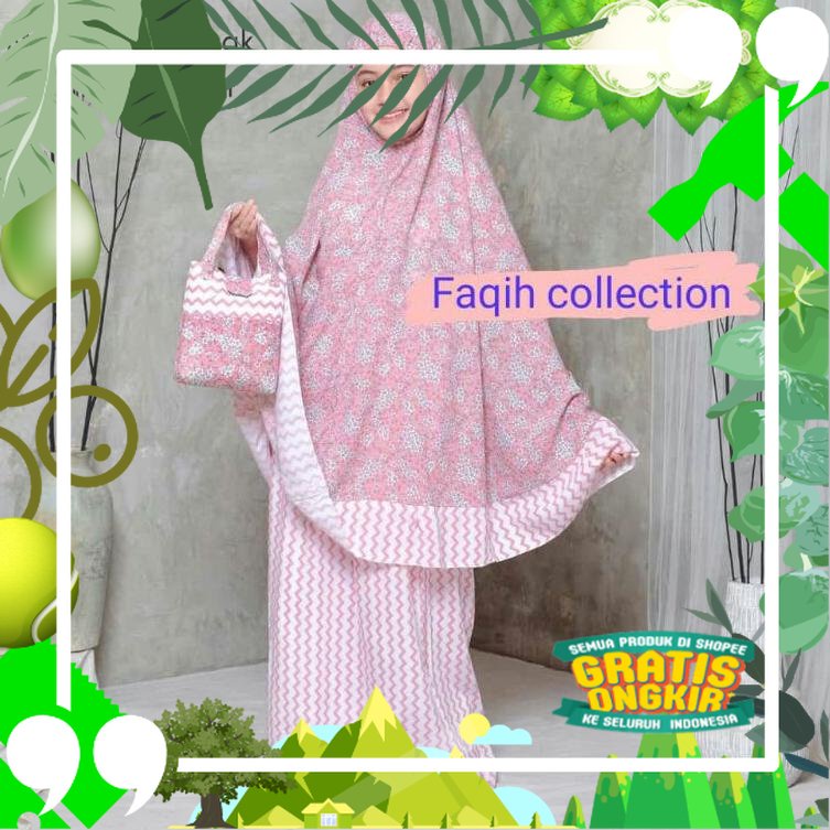 SHOPEE MALL Mukena Anak Tanggung shabie (USIA 4-13TAHUN) Rayon Adem FREE TAS / Trendy Modis