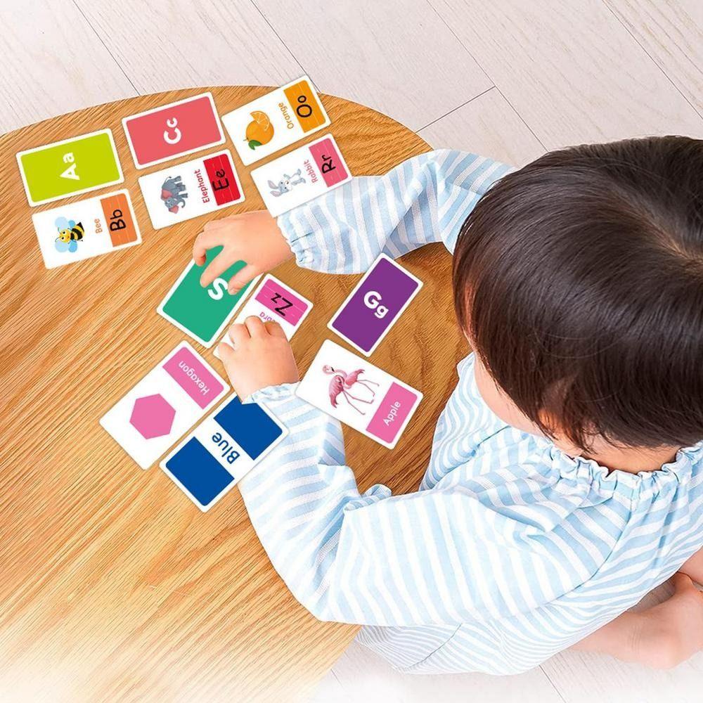 Lanfy Kartu Belajar Bayi Permainan Cognition Bayi Bentuk Angka Aksara Warna Flashcards Letter Flash Memory Card Flash Cards Kartu Edukasi Dini