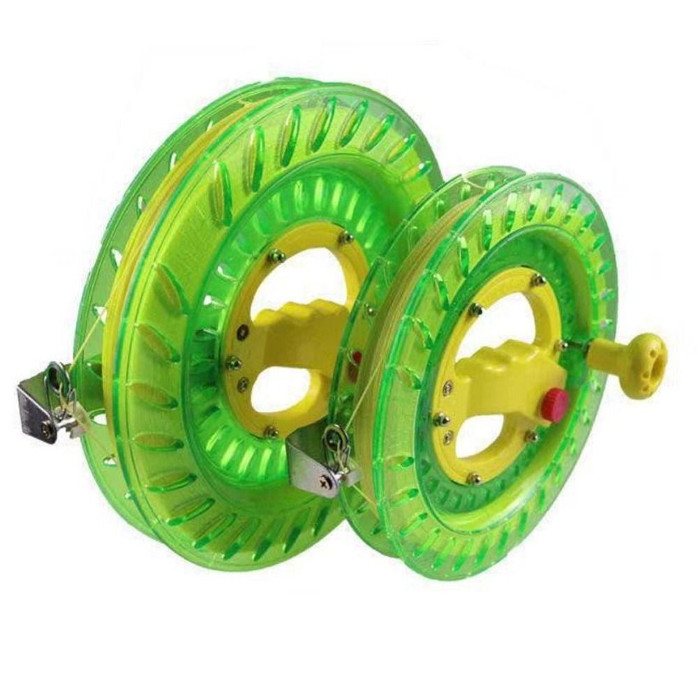 Nickolas1 Kite Reel Winder Fly Alat Dengan 200m/300m Kawat Gantung Glider Layangan Aksesoris Bulat Outdoor Layangan Roll