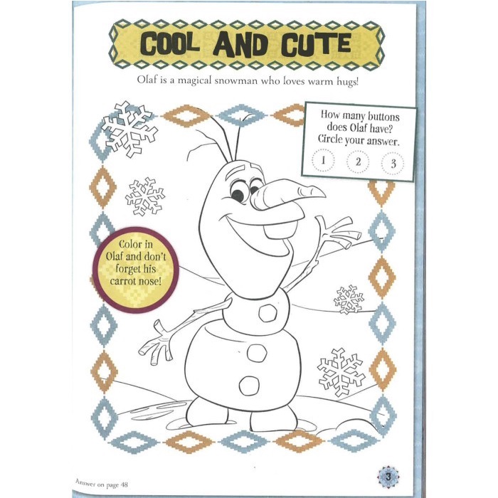 Disney Frozen Warm Hugs Olaf Activity Book Buku Aktivitas Anak