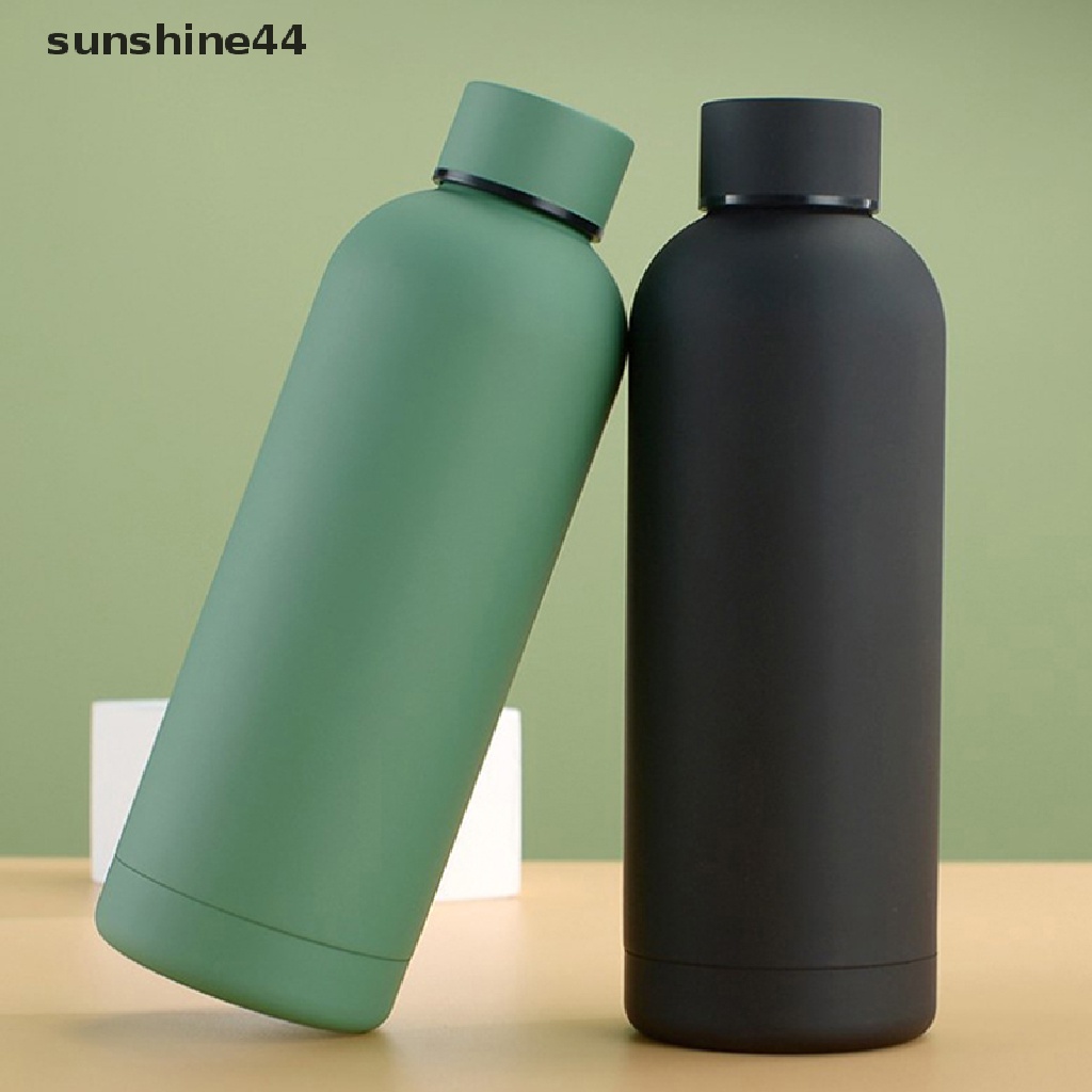 Botol Air Minum 500ml Anti Karat Sunshine 304botol Air Olahraga Outdoor Frosted ID