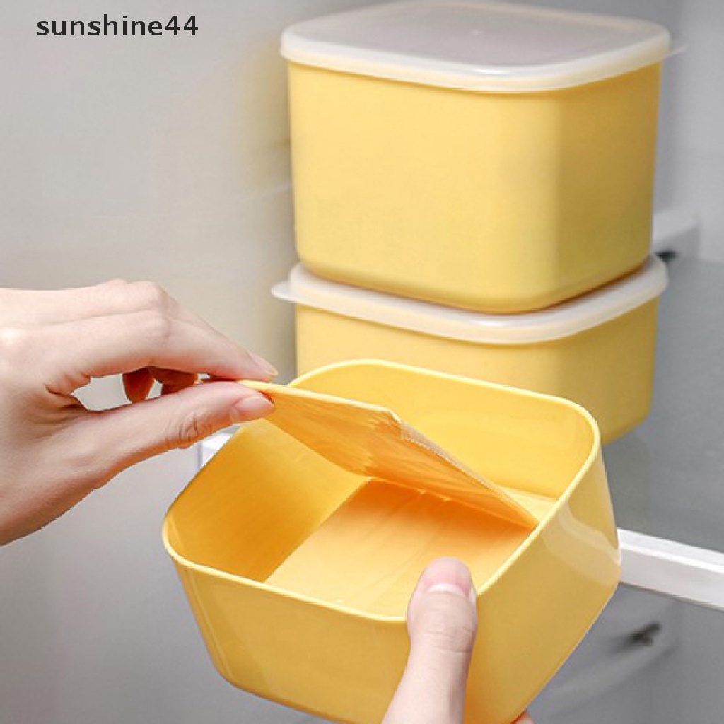 Sunshine Butter Cheese Kotak Penyimpanan Portable Buah Sayur Fresh-keeping Organizer Box ID