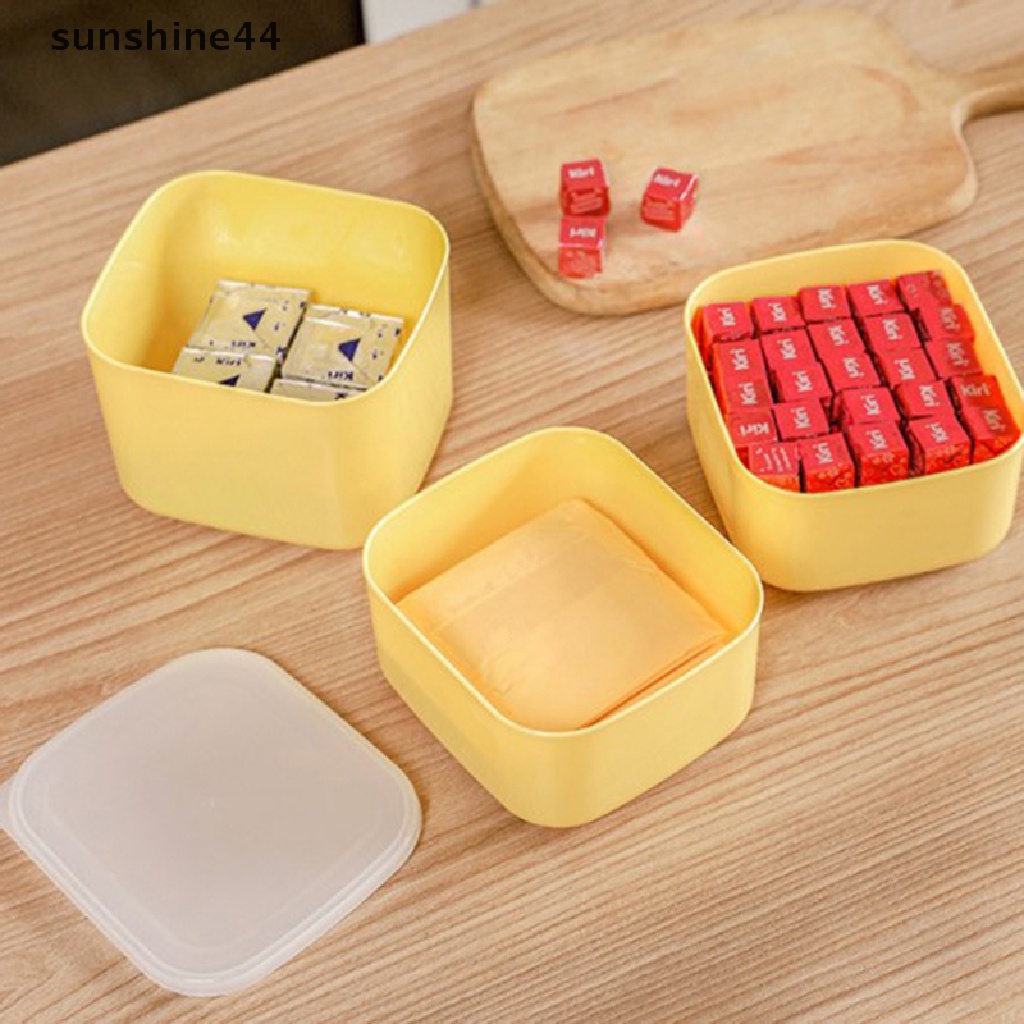 Sunshine Butter Cheese Kotak Penyimpanan Portable Buah Sayur Fresh-keeping Organizer Box ID