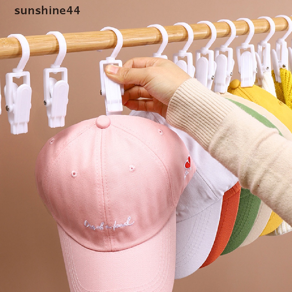 Sunshine 5PCS Rotag Pasak Baju Gantung Jepitan Kait Laundry Rotate Topi Jepitan Baju Rumah Laundry Storage Hanger Kuat Jepitan ID