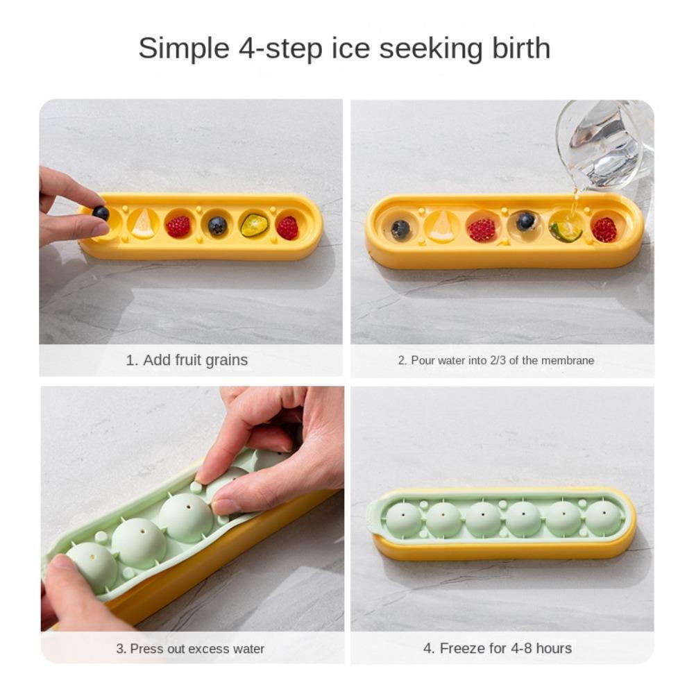 Populer Cetakan Pembuat Es Alat Dapur Aksesoris Membuat Hadiah Vodka Ball Ice Mould Ice Cream Maker Tool Ice Cube Tray Pembuat Es Batu