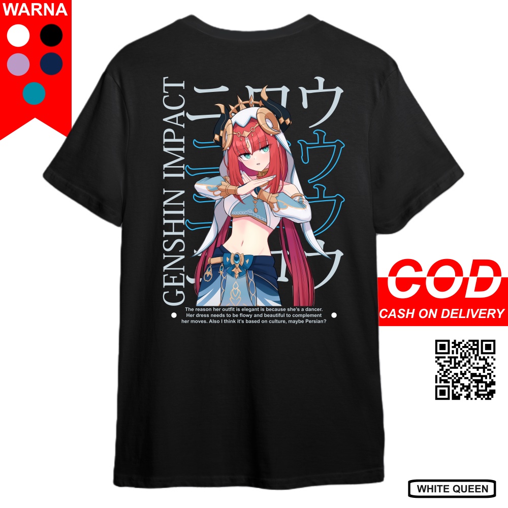 KAOS NILOU GENSHIN IMPACT - KAOS DISTRO PRIA & WANITA KAOS ANIME & GAME GENSHIN IMPACT NILOU
