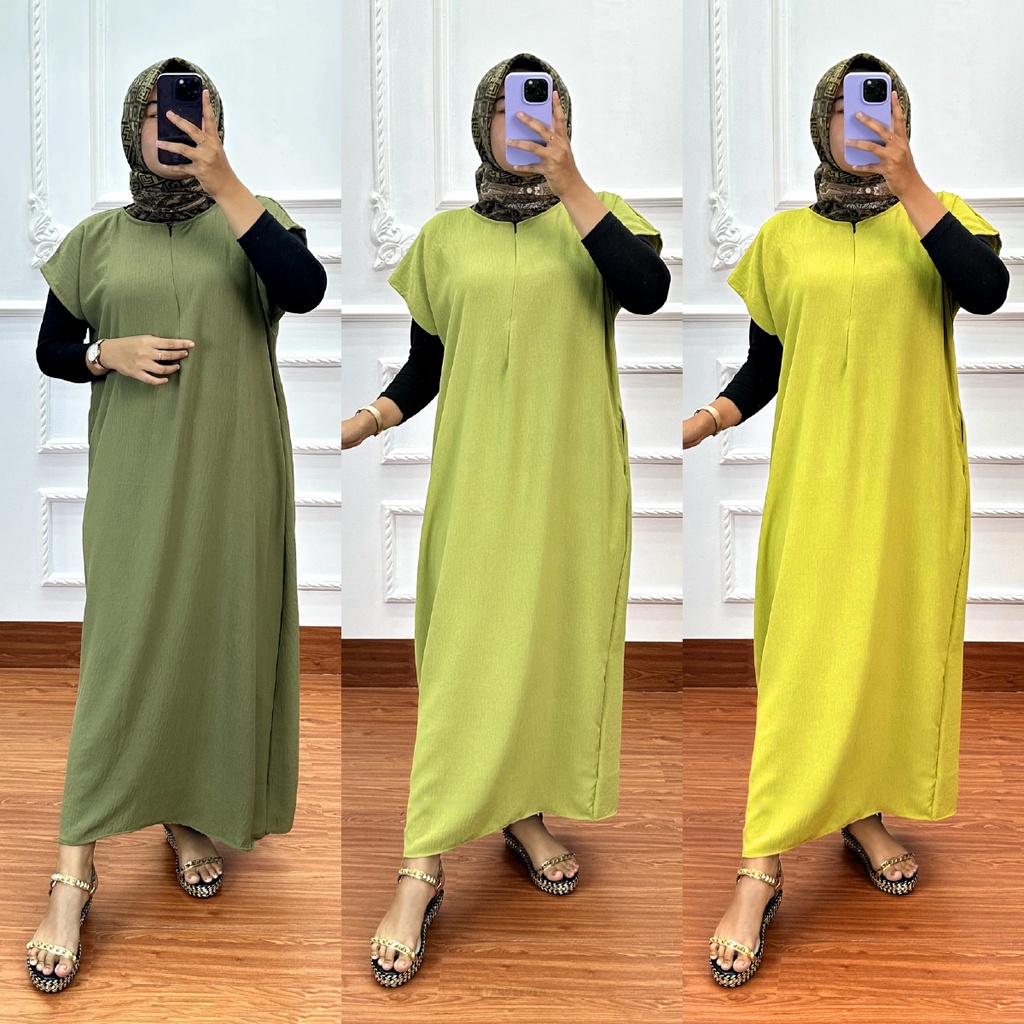 Longdress Semata Kaki Busui LD120 Crinkle Airflow Premium