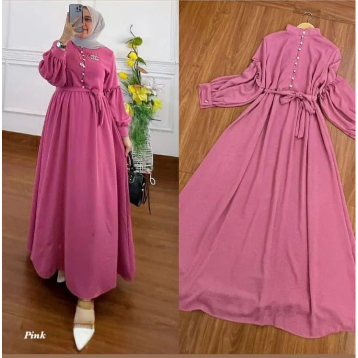 GAMIS MURAH NOELA DRESS WANITA OOTD TERBAIK DRESS WANITA MUSLIM SIMPLE STYLE WANITA MINIMALIS TERBAR