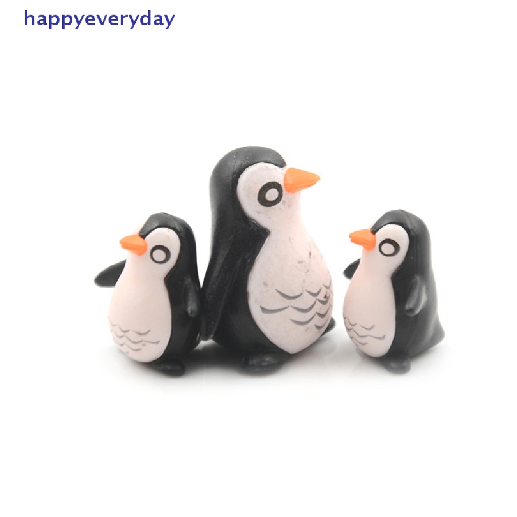 [happy] 5pcs Fashion DIY Pinguin Ornamen Miniatur Berkebun Dekorasi Rumah Boneka Hadiah Mini [ID]