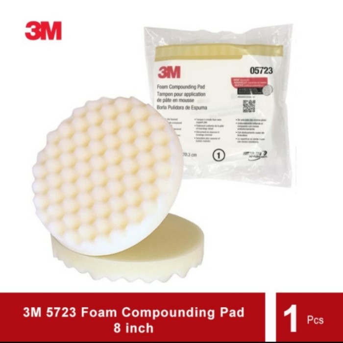 3m 5723 foam polishing 8" putih busa poles mobil 3m pad poles spon murah