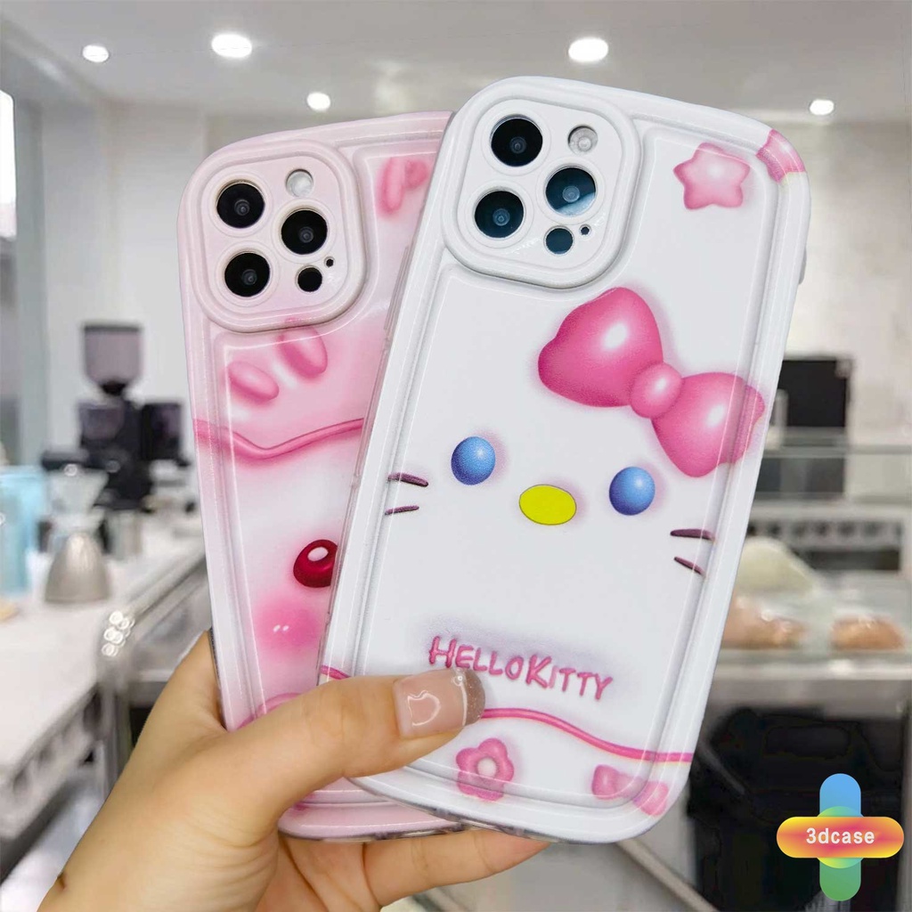 Compatible For Case IPhone 13 12 11 14 PRO MAX 6 7 6S 8 14 Plus X XR XS MAX 11 12 13 Se 2020 6SPlus 7Plus 6Plus 8Plus 14Plus XSMAX Ins Hello Kitty Silicone Soap Case