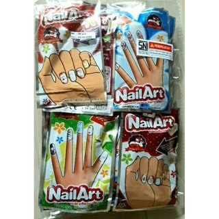 

STK- Stiker kuku isi 20 pcs mainan anak stiker kuku kukuan