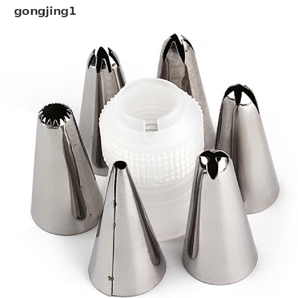 Ggg 6Pcs New Icing Piping Nozzle Kue Decorag Sugarcraft Pastry Tips Alat Set ID