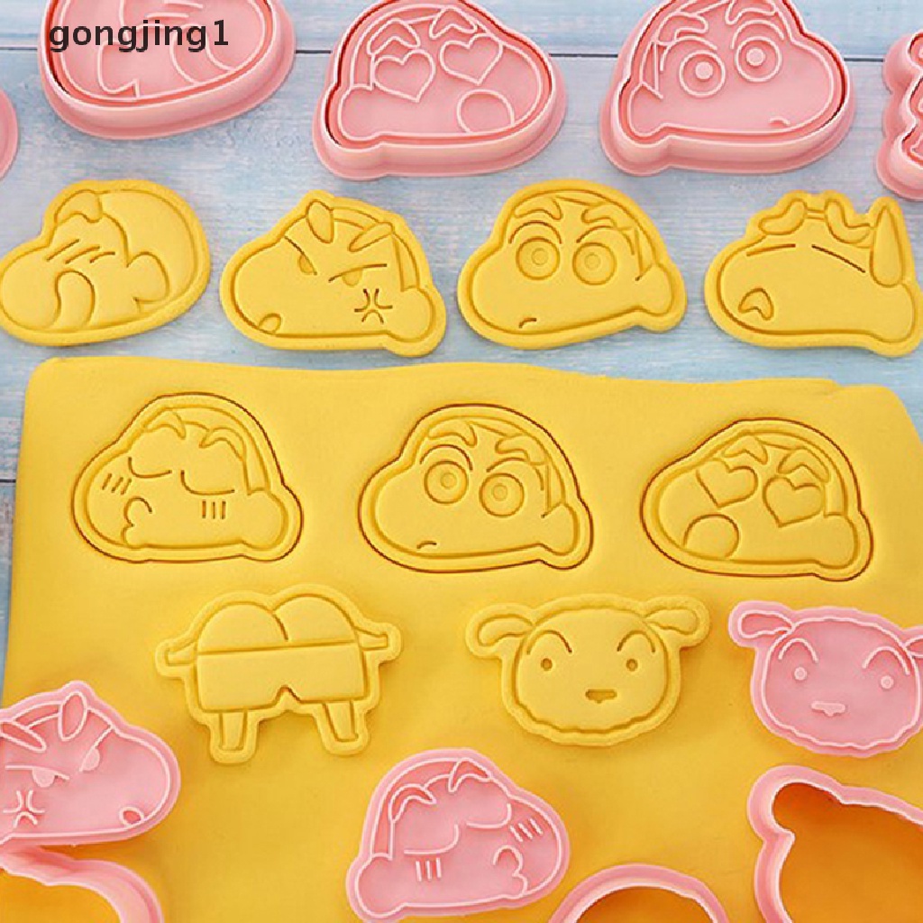 Ggg 8Pcs Pemotong Kue Kering Kartun Fondant Cutter Plastik Baking Decorag Tools ID