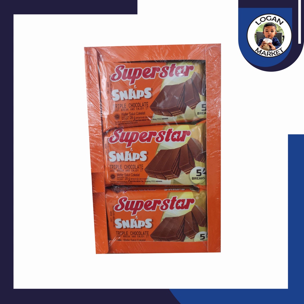 Superstar Wafer Snaps Snap Box Isi 12Pcs 12 Pcs