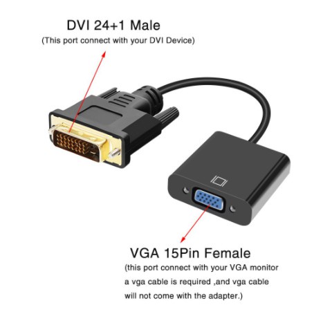 [mouse toko] Kabel hdmi to vga / converter vga to hdmi panjang FULL 1 / 3 / 5 Meter    high quality
