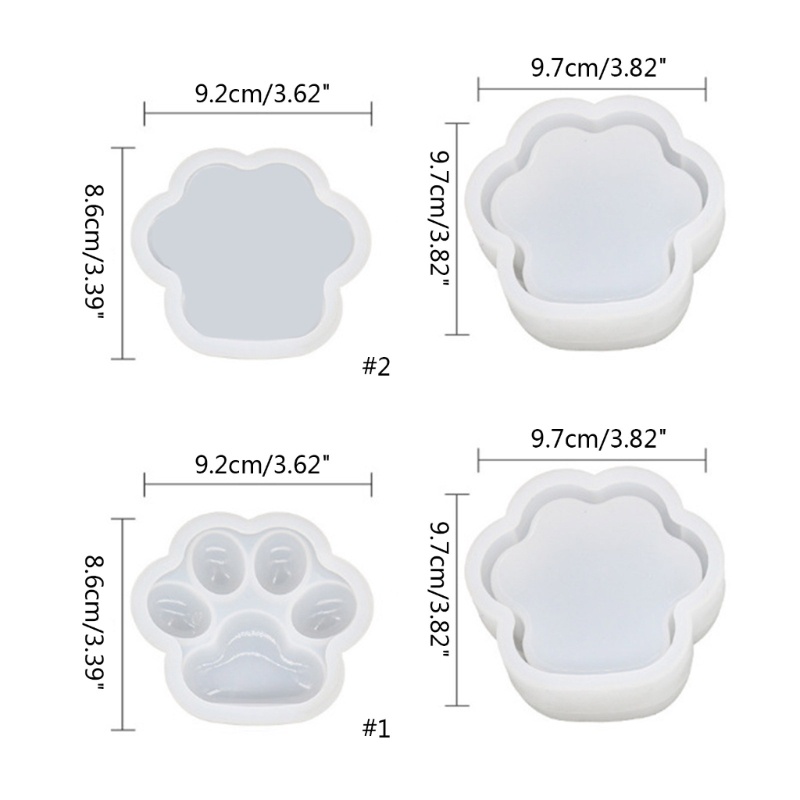 Sa Box Resin Mold Kotak Penyimpanan Cetakan Resin Silicone Jewelry Box Resin Mold Dengan Tutup