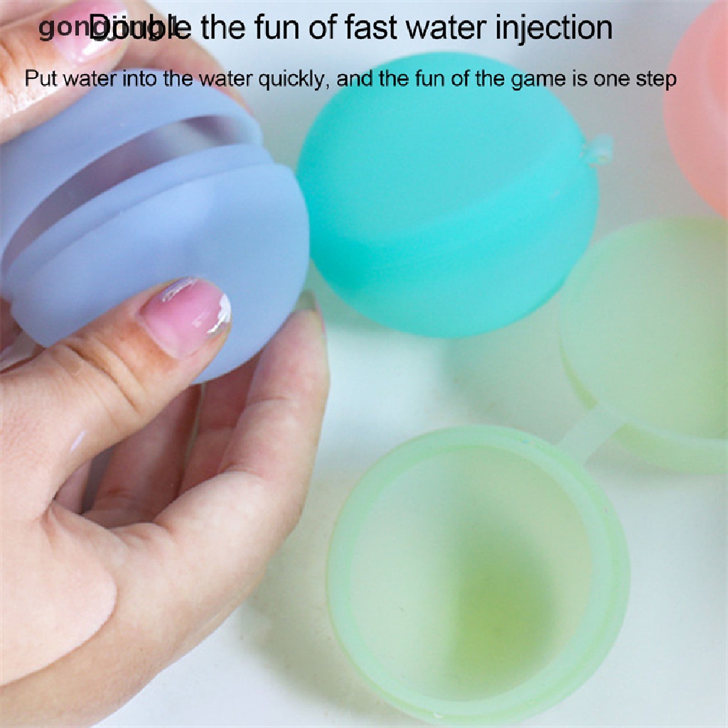 Ggg Water Splash Balls Balon Air Penyerap Reusable Outdoor Kolam Renang Pantai ID