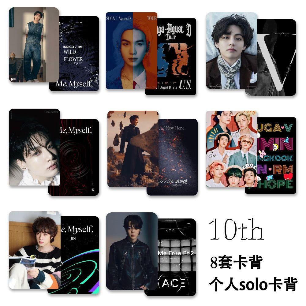 [Elegan] Bangtan Boys Photocards Fashion 55pcs/set Kartu Kolektor 10th Bangtan Boys HD Printed Idol Photo Idol Photo Card