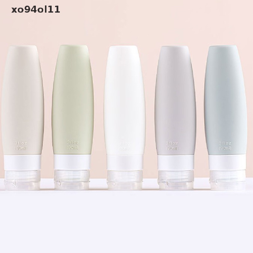 Xo 1pc 60/90ML Silikon Botol Isi Ulang Kosong Travel Portable Packing Press OL