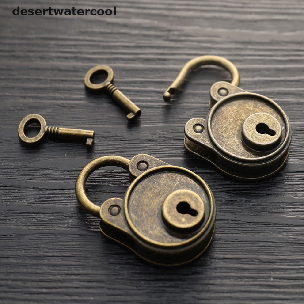 Deid Gembok Vintage Gaya Lama Lock Notebook Koper Antik Bronze Plated Padlock Martijn