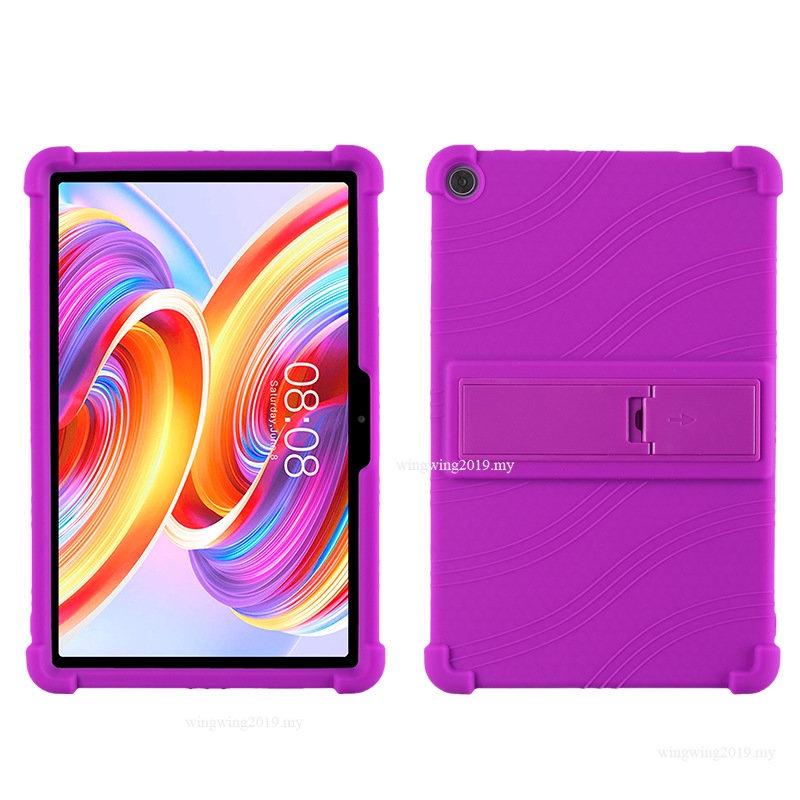 Case Untuk Teclast T50 Anak-Anak Aman Lembut Silikon Kickstand Tablet CoverElectric T50 Pelindung Case Tablet 11inci Silikon Case Dengan Bracket Tal002 Tahan Jatuh Pelindung Case