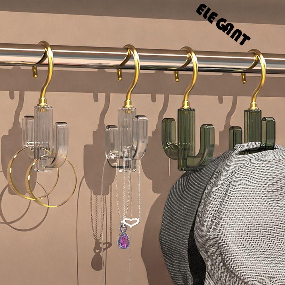 [Elegan] Hook 1Pcs Tahan Lama Dapat Diputar Hemat Ruang360° Rotating No Punching Key Holder/Gantungan Kunci Tanpa Lubang Putar