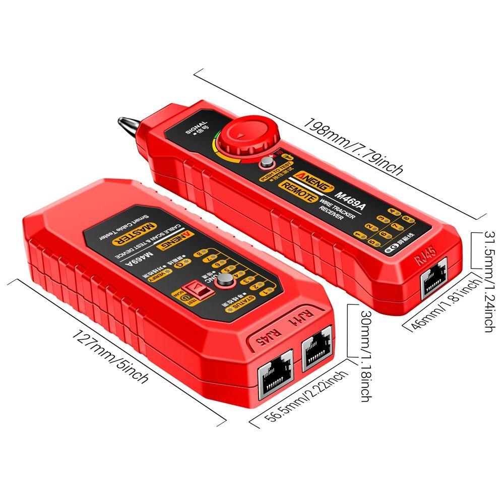 POPULAR M469a Network Repair Finder Pendeteksi Saluran Telepon RJ45 RJ11