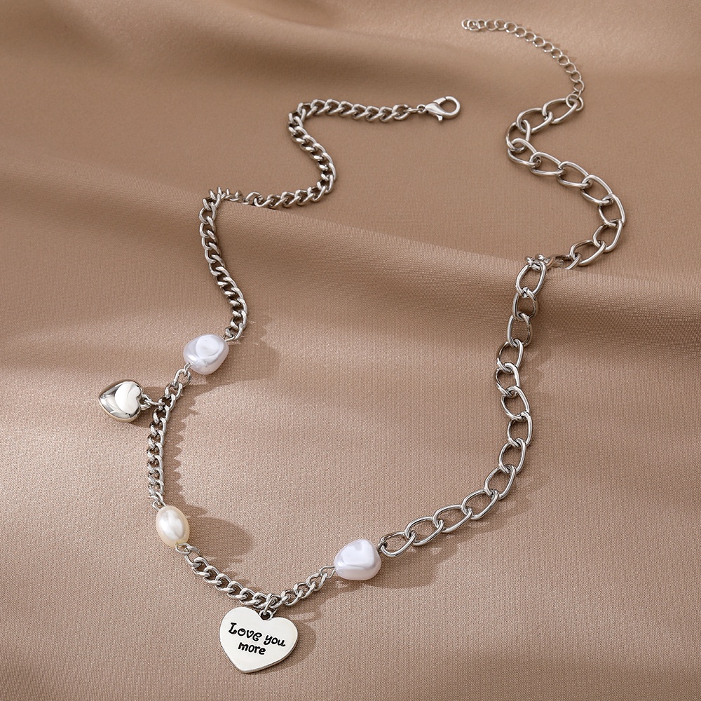 Mutiara Cinta Kalung Perempuan Sweater Rantai Cahaya Mewah Niche Desain Panjang Baru Rasa Rantai Tulang Selangka