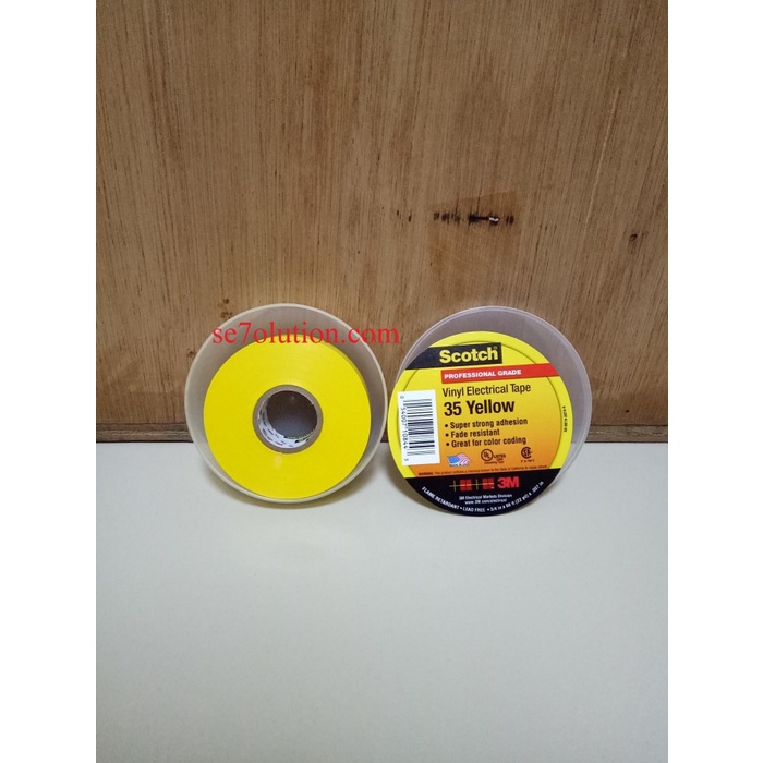 

3M Isolasi Scotch 35 Vinyl Electrical Tape Yellow (Kuning)
