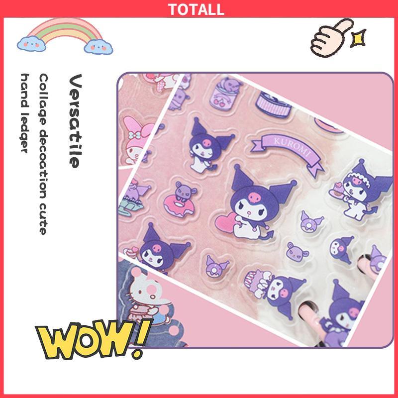 COD Stiker Kartun Karakter Sanrio Kuromi Melody DIY Lucu Stiker Untuk Dekorasi-Totall