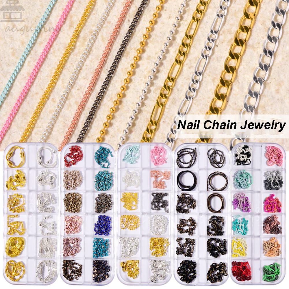 Agustina Dekorasi Nail Art 3D Charms Rhinestones Kuku Halus