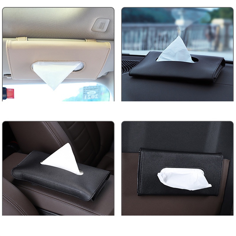 [AYBX] Kotak Tisu Mobil Tissue Box Handuk Set Car Sun Visor Holder Auto interior Storage Dekorasi Untuk interior Aksesoris Mobil